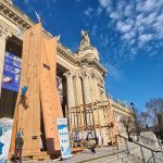 Voie Cascade de Bois® — structure CLT devant le Grand Palais, Paris